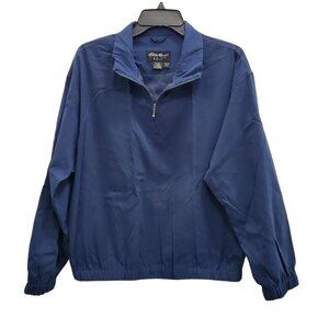 Eddie‎ Bauer Golf Women's Navy Blue 1/4 Zip Pullover Lightweight Jacket Size M